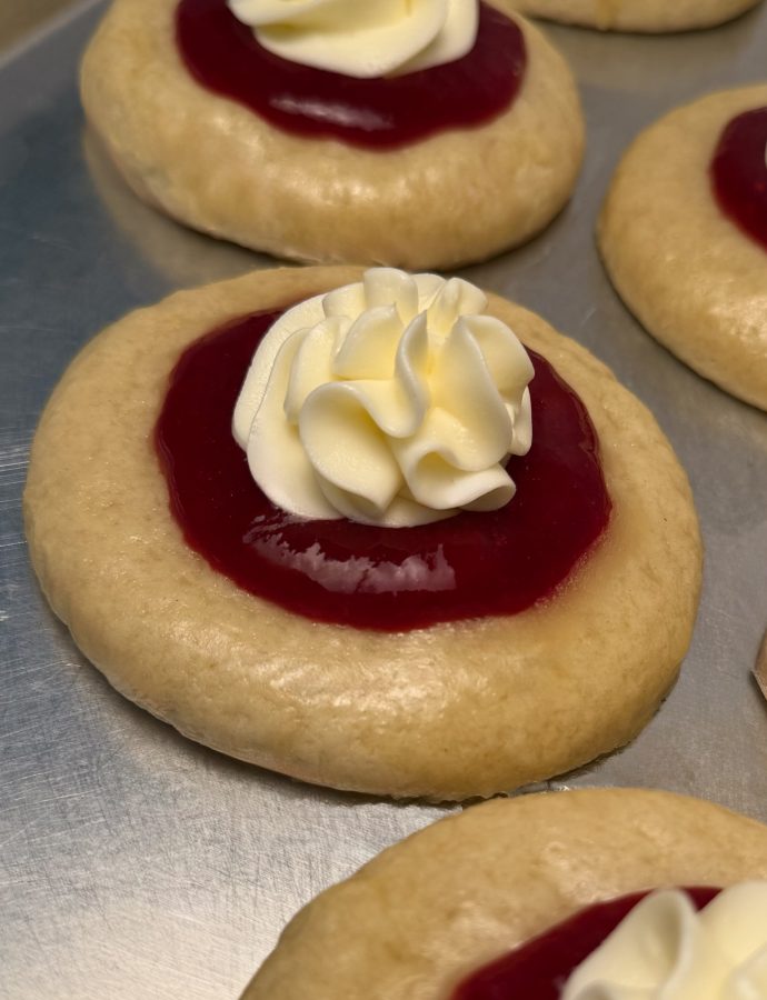 Raspberry Butter Cake Cookies (Crumbl Dupe)